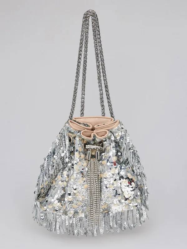 【FREE GIFT】Crystal Fringe Sequin Bucket Bag sold by Rich Radi Q's