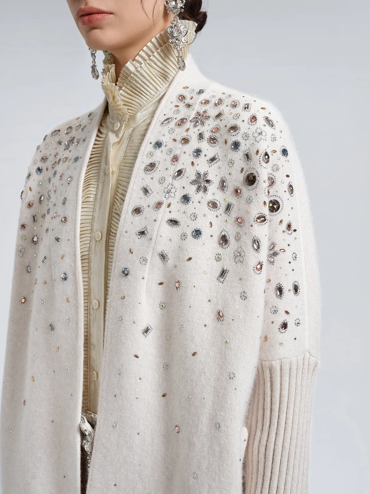 Multicolor Crystal Beaded Embellished Coat sold by Rich Radi Q's product image thumbnail 2
