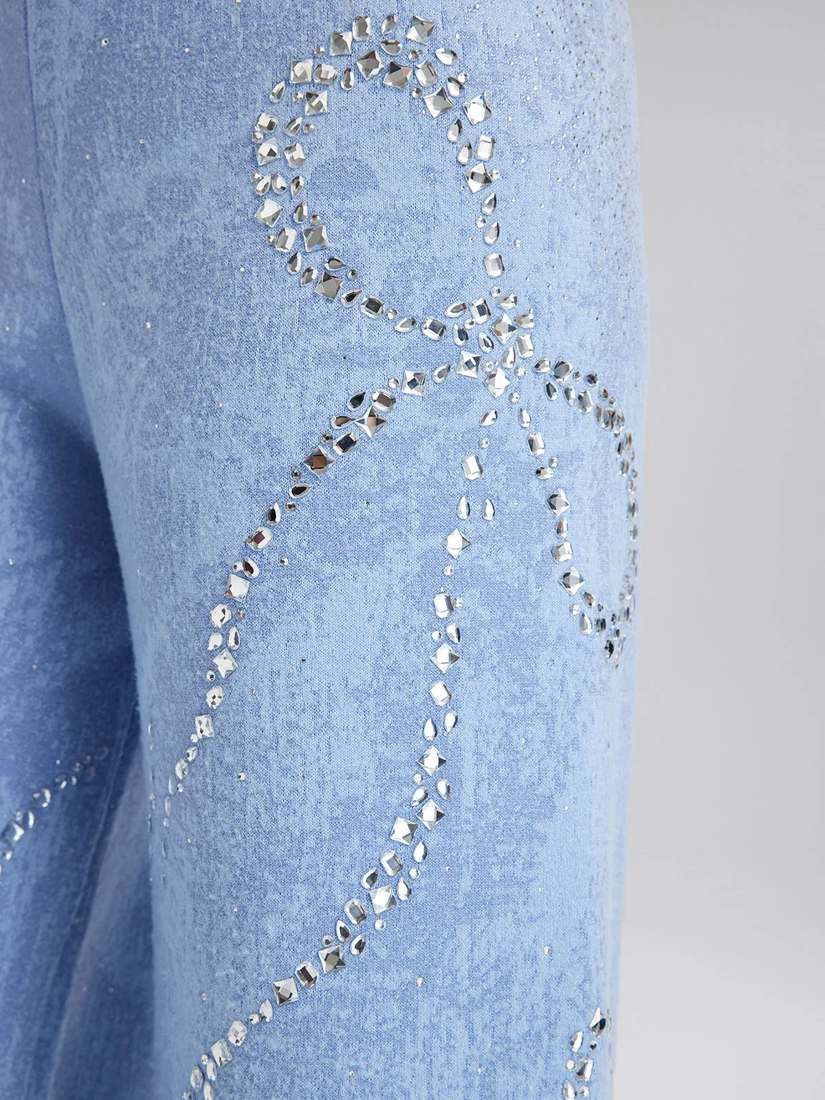 Wool Rhinestone-Embellished Jacquard Stretch Pants sold by Rich Radi Q's product image thumbnail 5