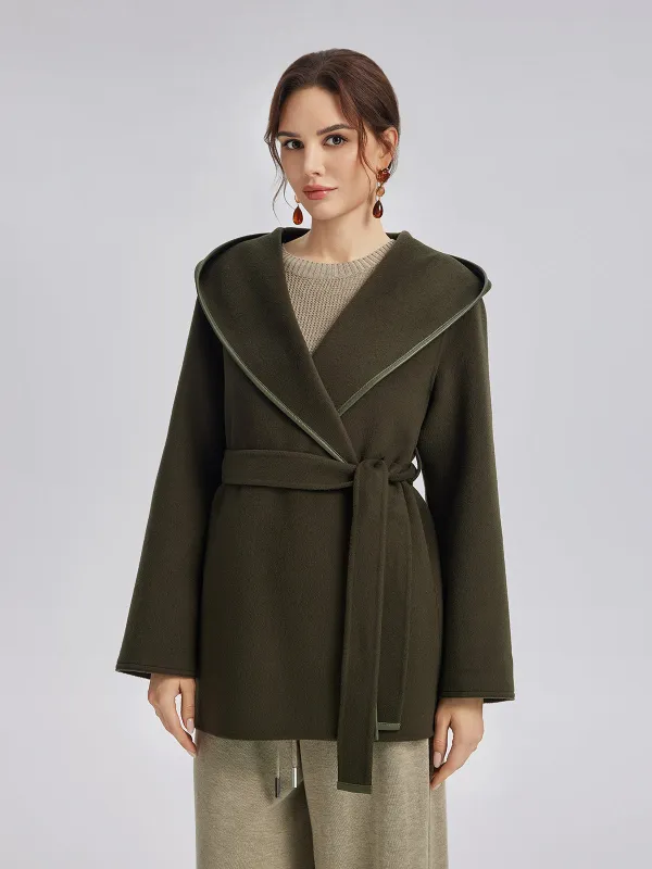 Robe-Style Wool Cashmere Coat (Waist Tie Included) sold by Rich Radi Q's