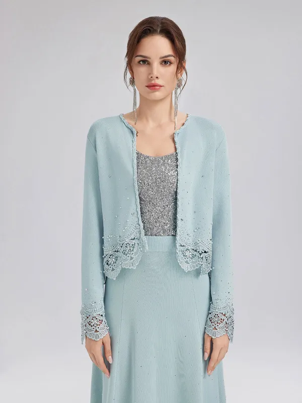 Rhinestone Lace Knit Cardigan sold by Rich Radi Q's
