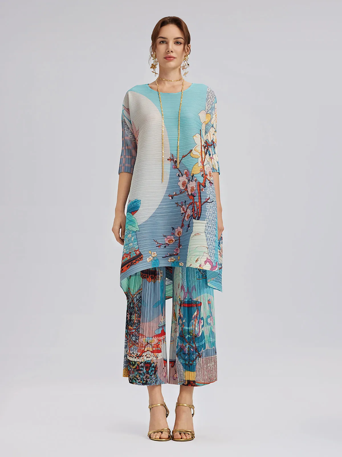 Artistic Print Pleated Set sold by Rich Radi Q's product image thumbnail 2