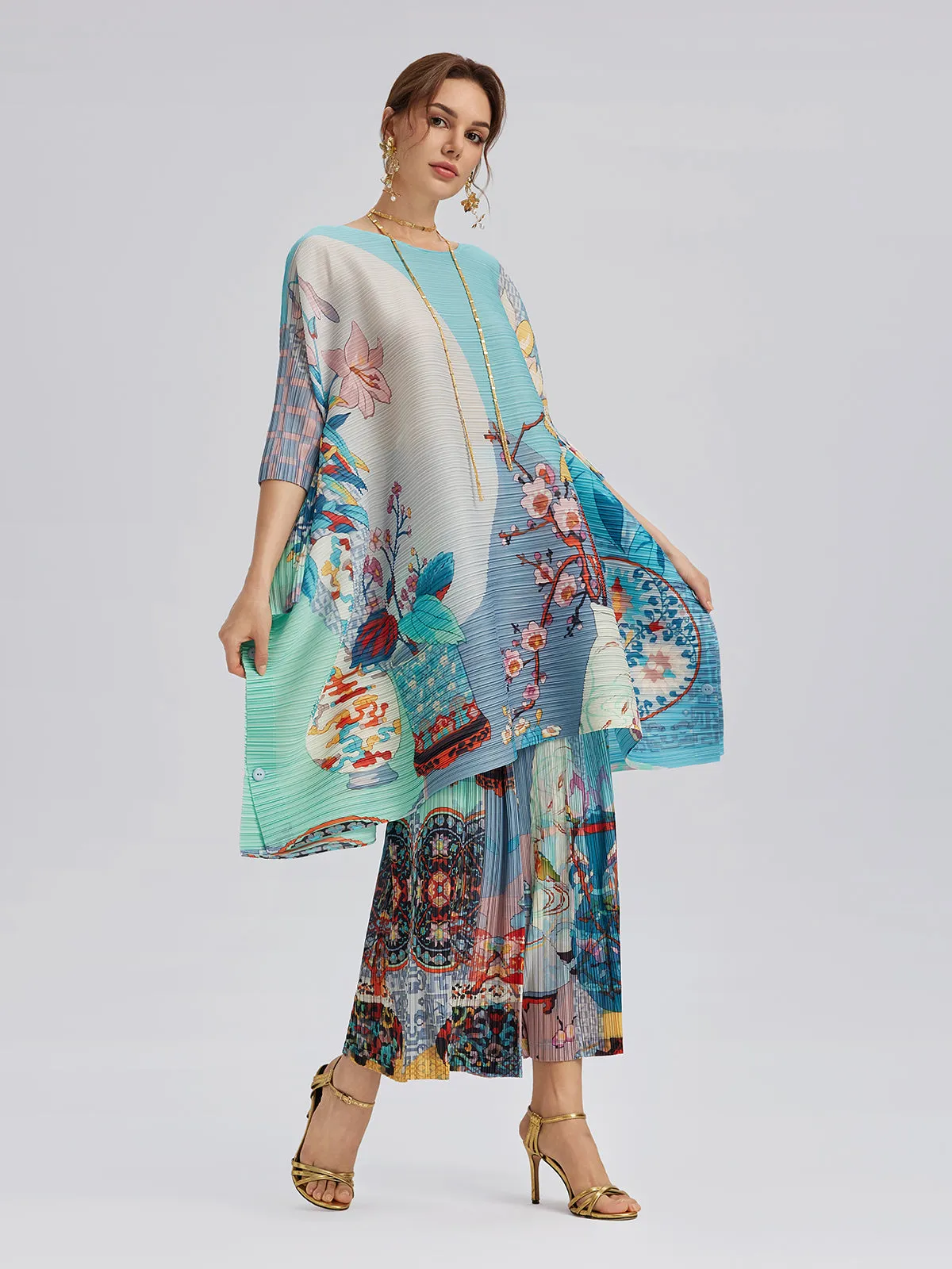 Artistic Print Pleated Set sold by Rich Radi Q's product image thumbnail 3