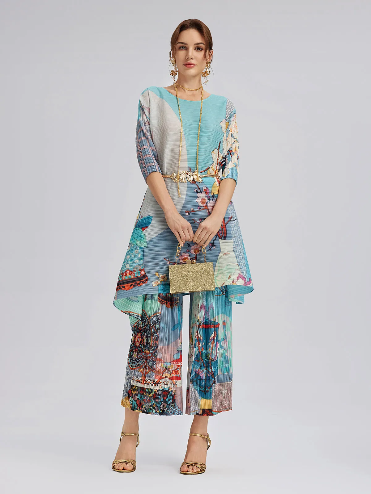 Artistic Print Pleated Set sold by Rich Radi Q's product image thumbnail 4