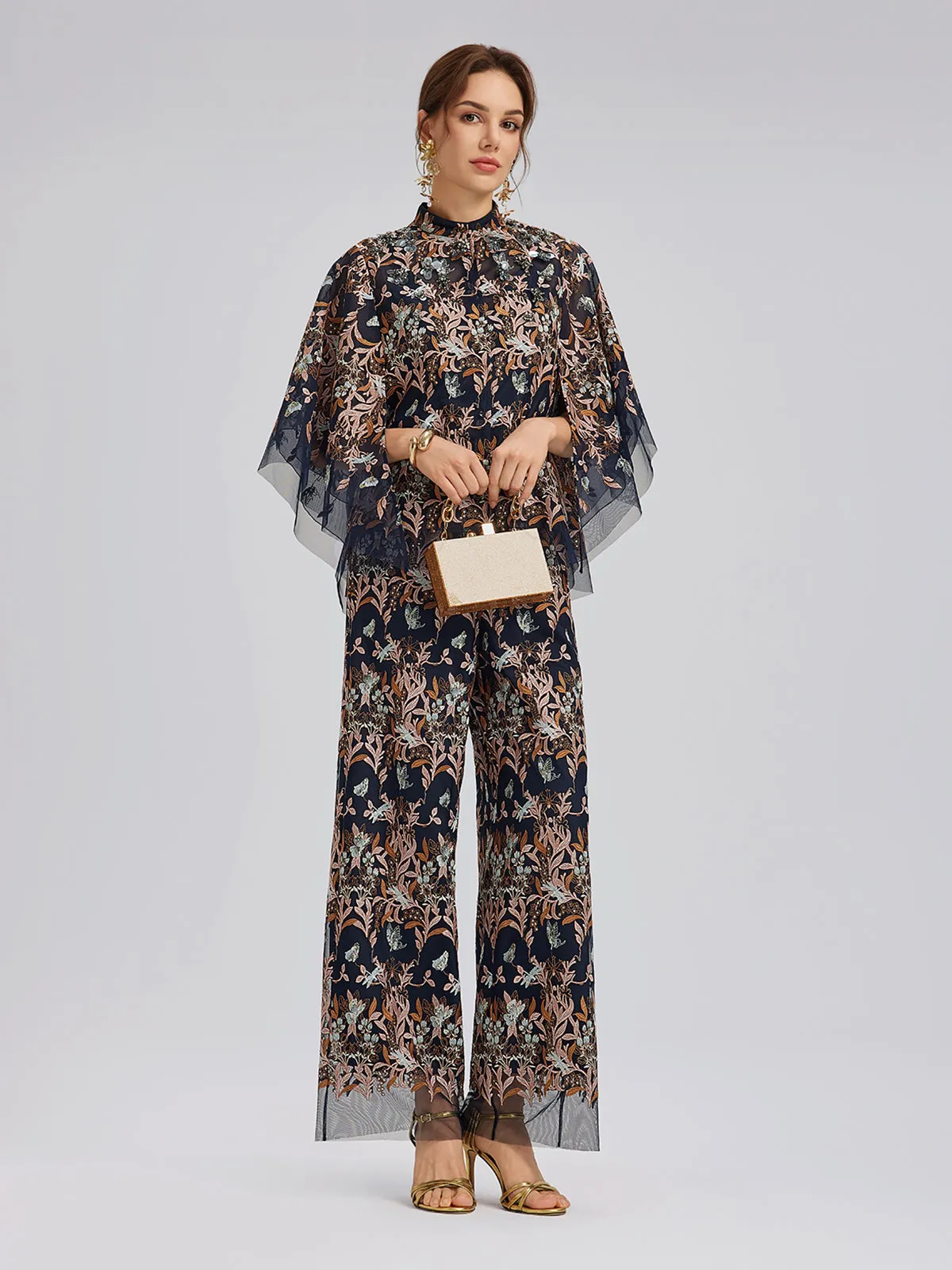 Multicolor Floral Embroidered Pants sold by Rich Radi Q's product image thumbnail 2