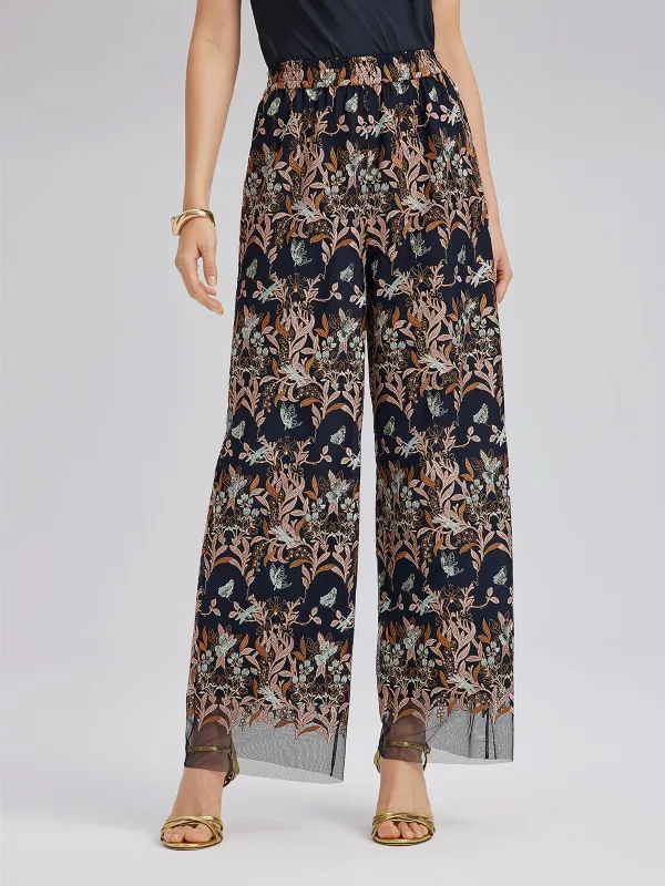 Multicolor Floral Embroidered Pants sold by Rich Radi Q's