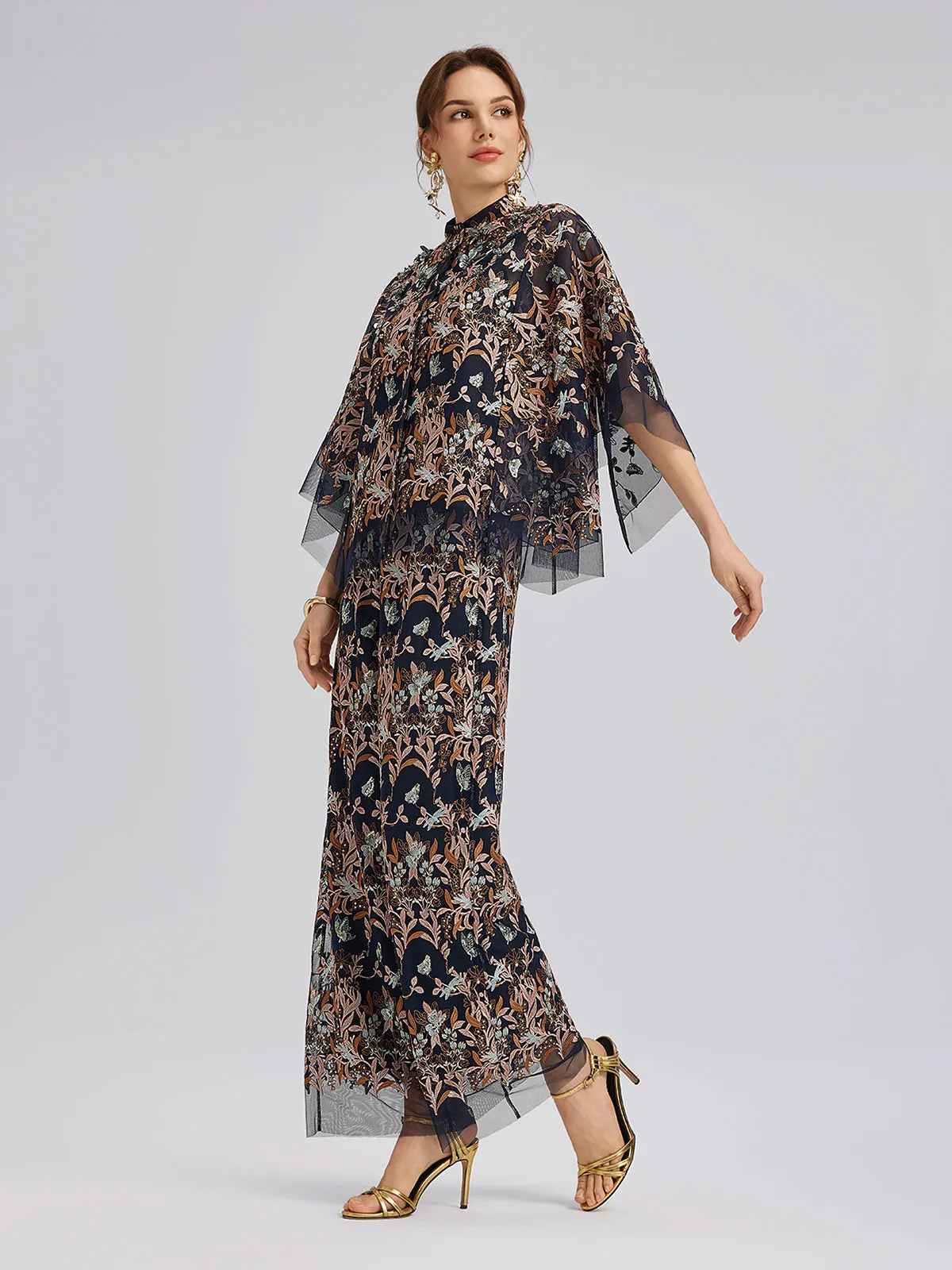Multicolor Floral Embroidered Beaded Top sold by Rich Radi Q's product image thumbnail 4