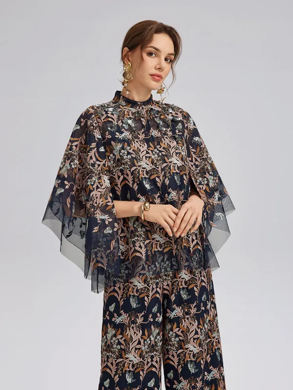 Multicolor Floral Embroidered Beaded Top sold by Rich Radi Q's