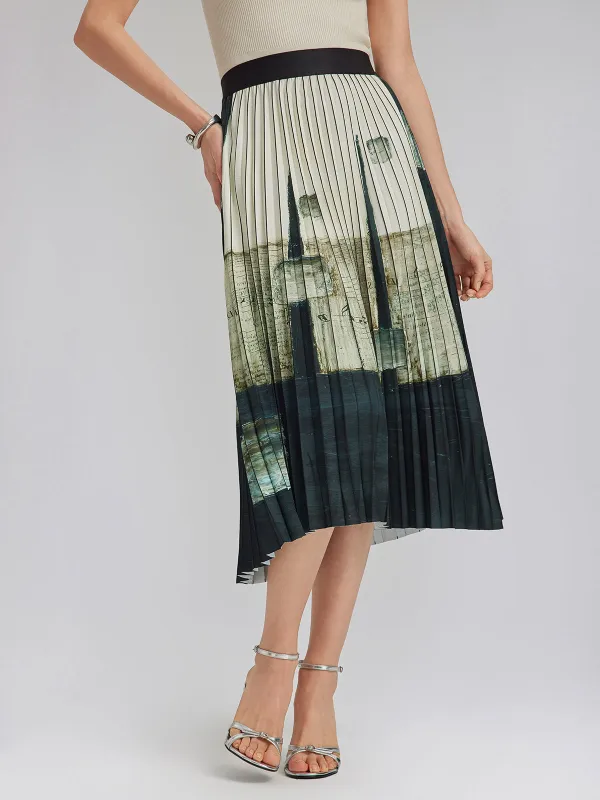 Artfully Pleated Elastic Waist Skirt sold by Rich Radi Q's