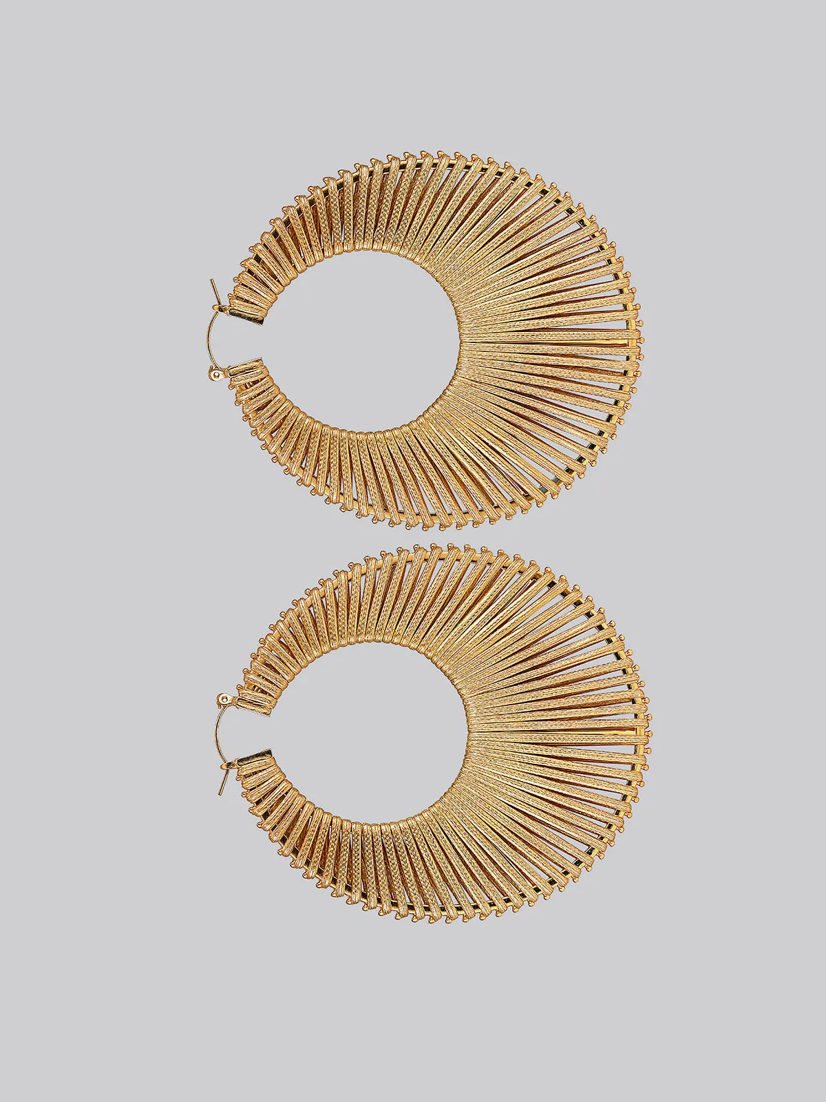 Sculpted Fan Statement Earrings sold by Rich Radi Q's product image thumbnail 3