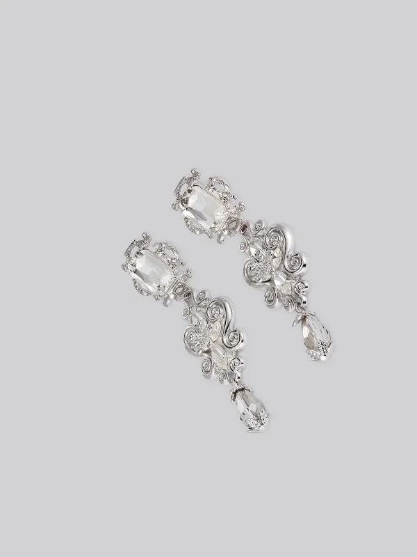 Vintage Crystal Drop Earrings made by Rich Radi Q's