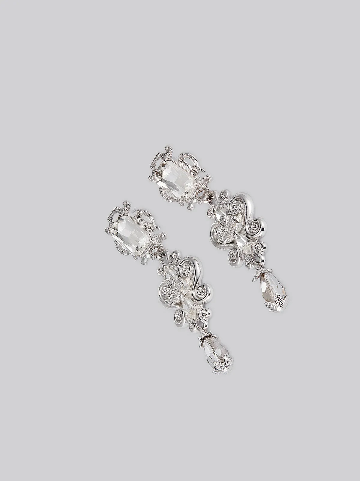 Vintage Crystal Drop Earrings sold by Rich Radi Q's
