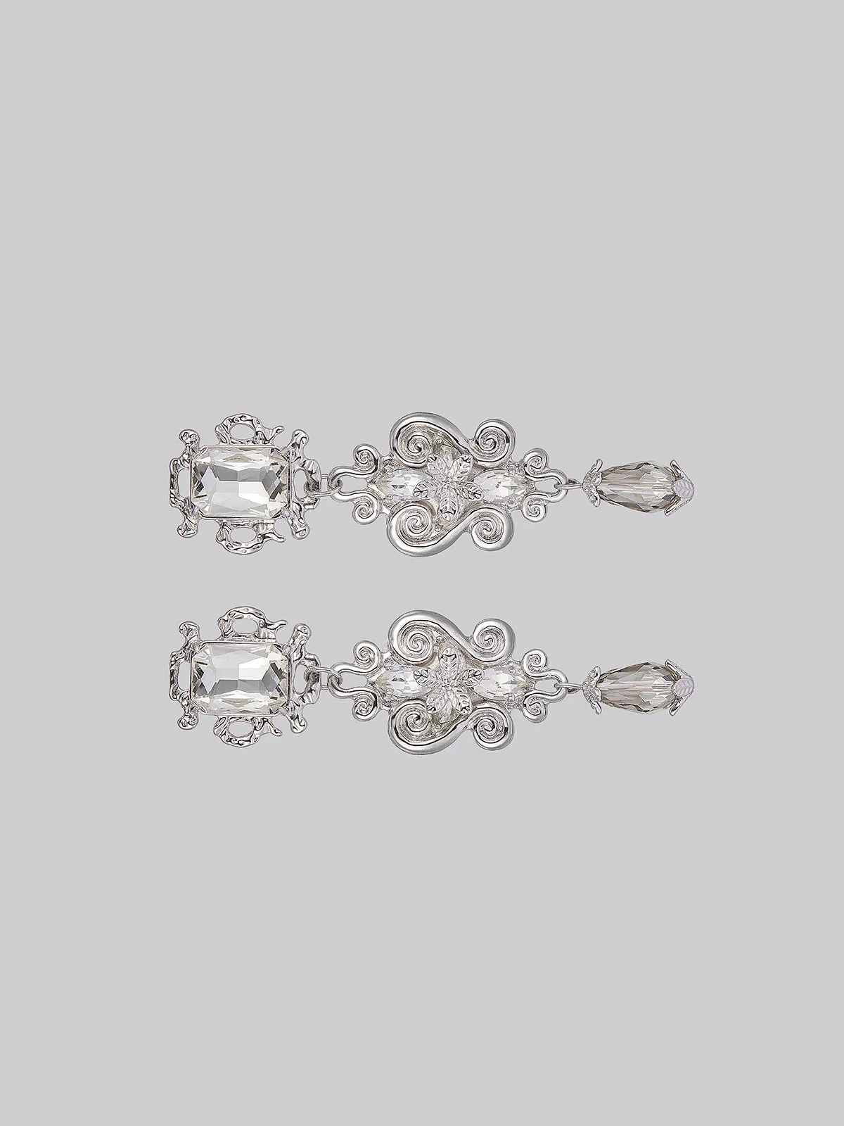 Vintage Crystal Drop Earrings sold by Rich Radi Q's product image thumbnail 3