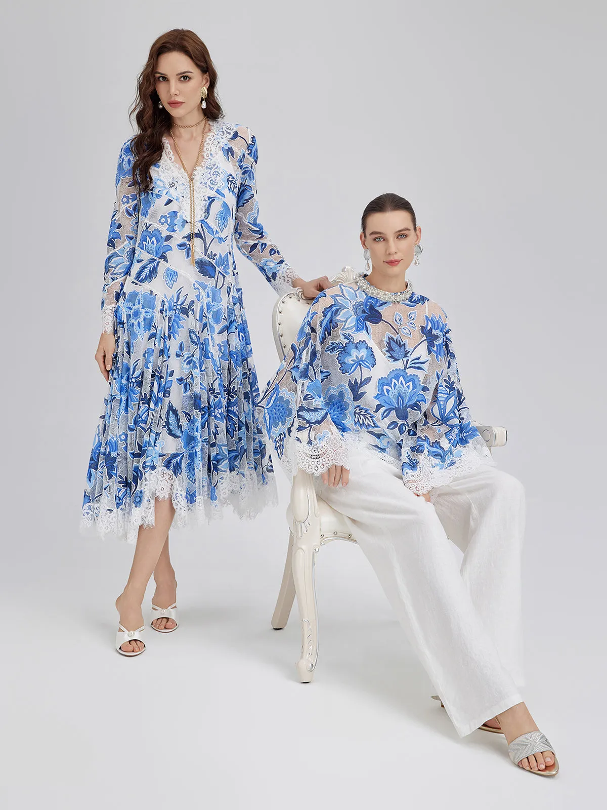 Lace Jacquard Panel Dress sold by Rich Radi Q's product image thumbnail 2