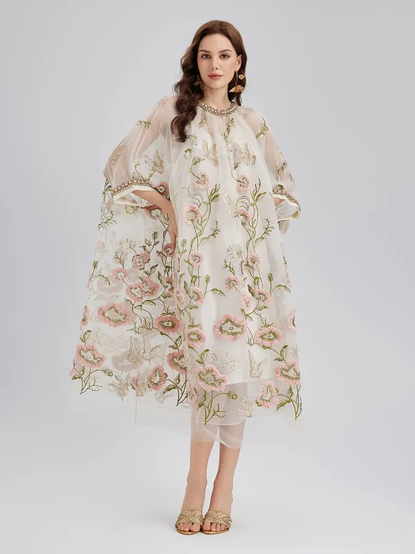 3D Floral Sequin Pleated Dress sold by Rich Radi Q's