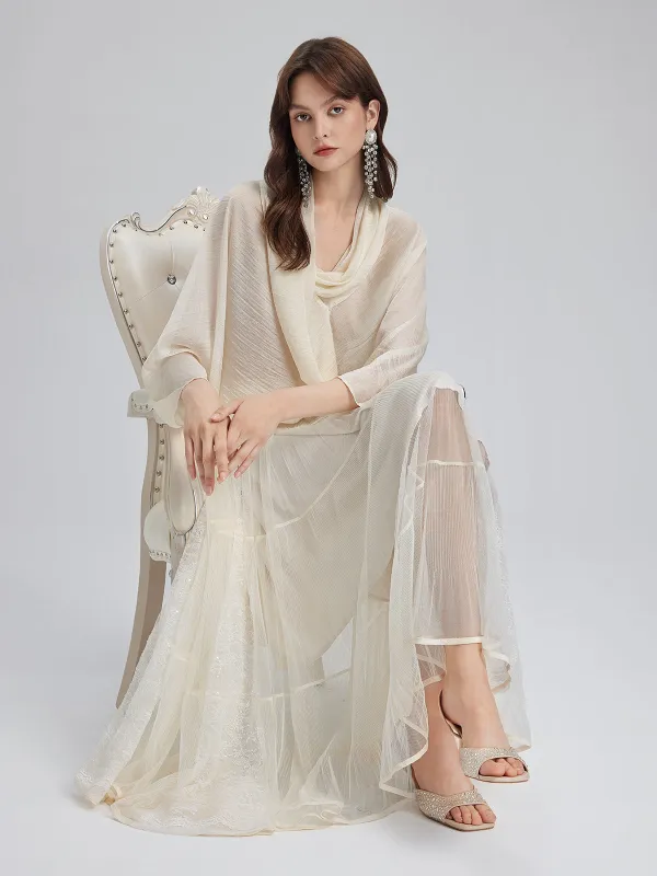 Pleated Mesh Elastic Waist Skirt sold by Rich Radi Q's