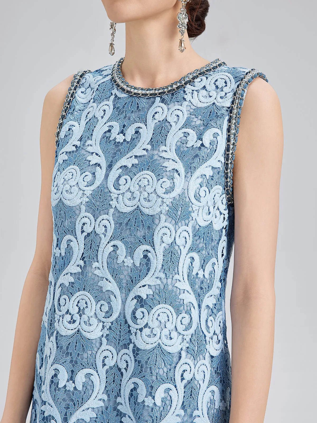 Baroque Two-Tone Lace Dress sold by Rich Radi Q's product image thumbnail 3