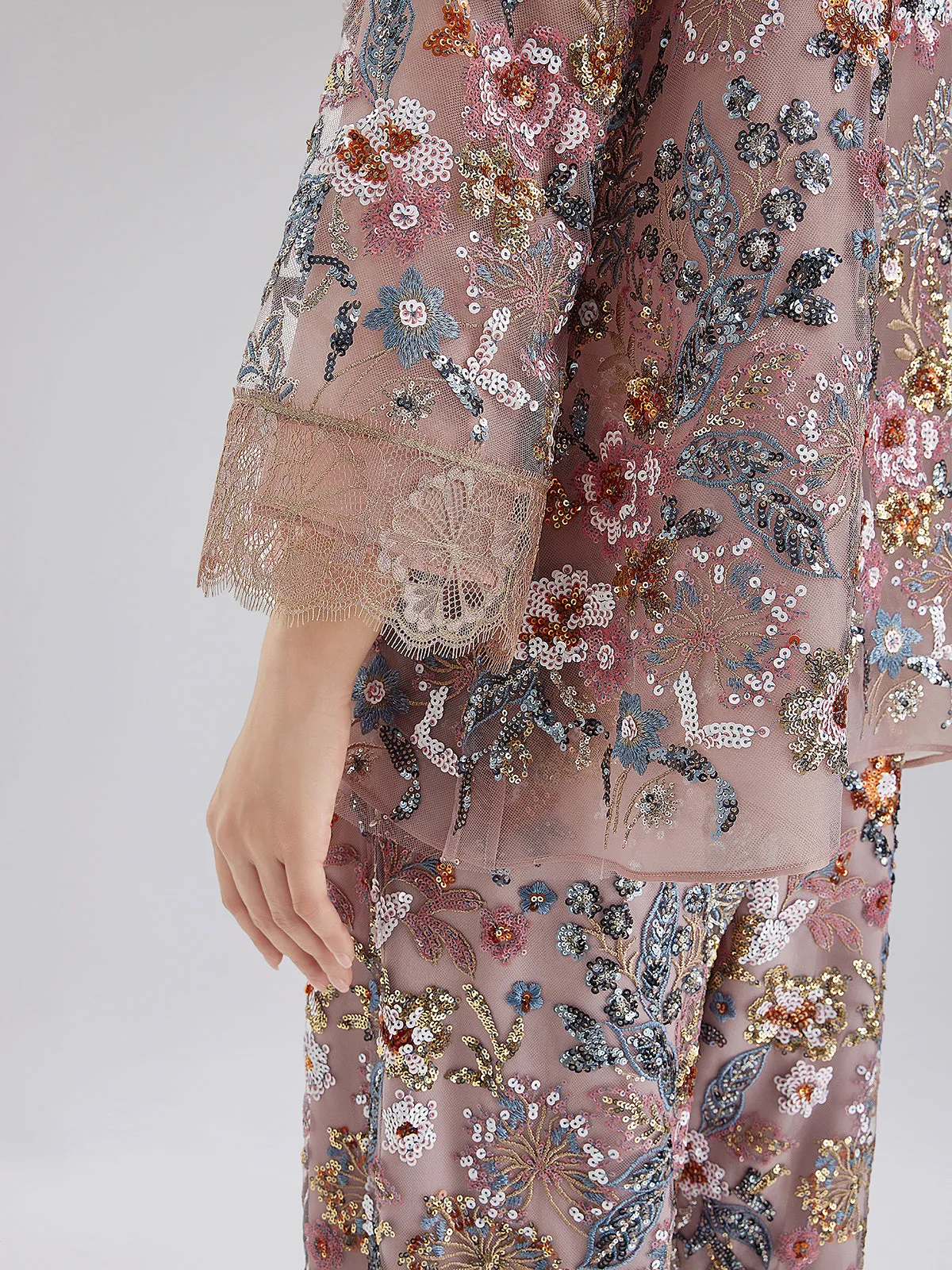 Multicolor Sequin Embroidered Blouse sold by Rich Radi Q's product image thumbnail 4