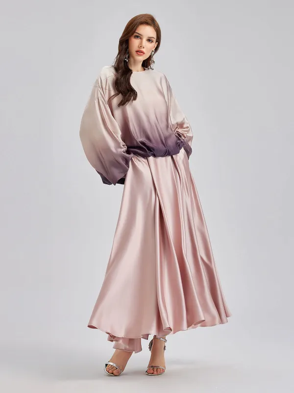 Quiet Luxury Gradient Elegant Pleated Top sold by Rich Radi Q's