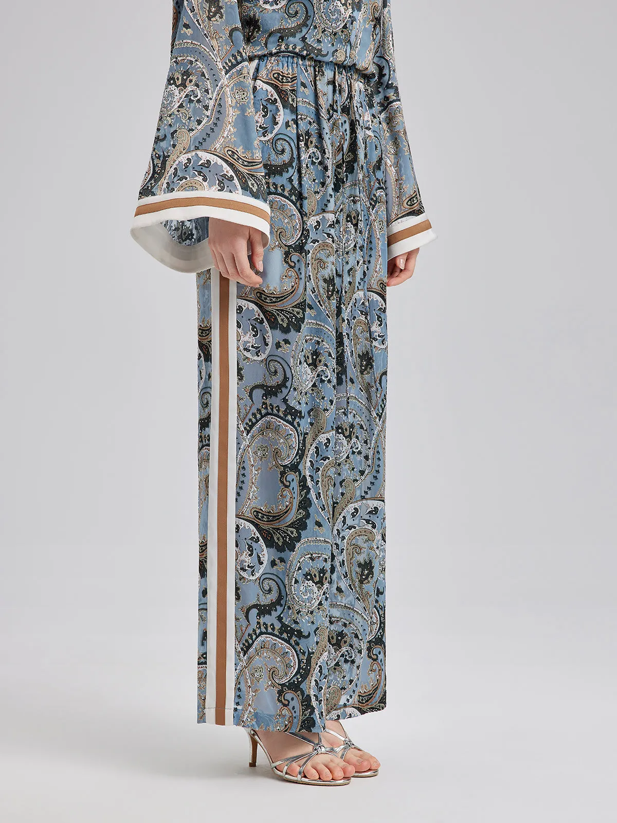 Versatile Bohemian Print Wide Leg Pants sold by Rich Radi Q's product image thumbnail 4