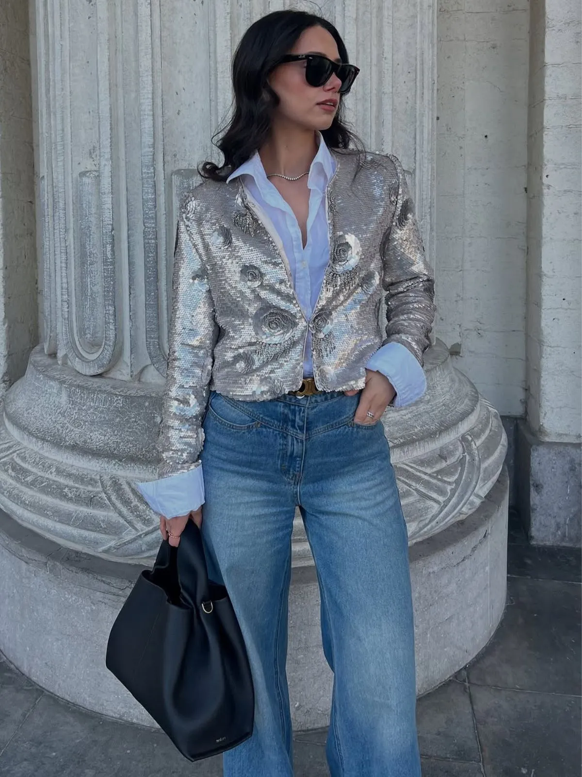 Embellished Sequined Short Coat sold by Rich Radi Q's product image thumbnail 3