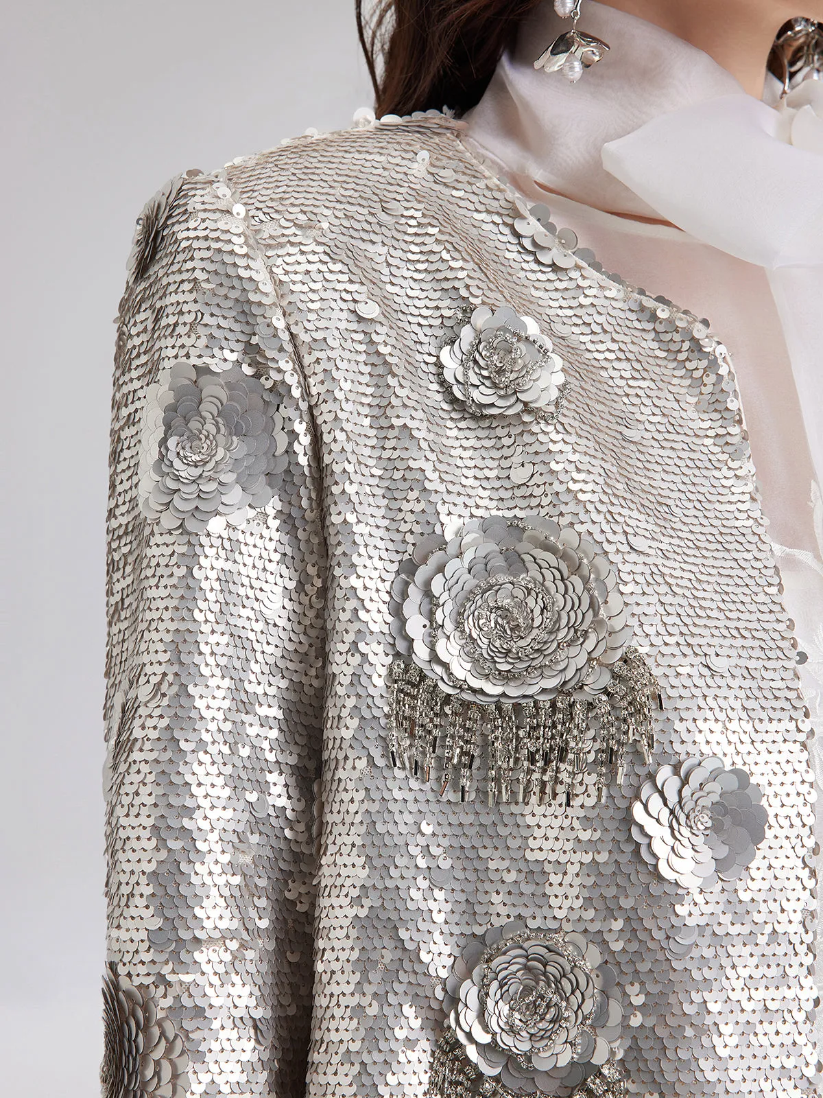Embellished Sequined Short Coat sold by Rich Radi Q's product image thumbnail 4