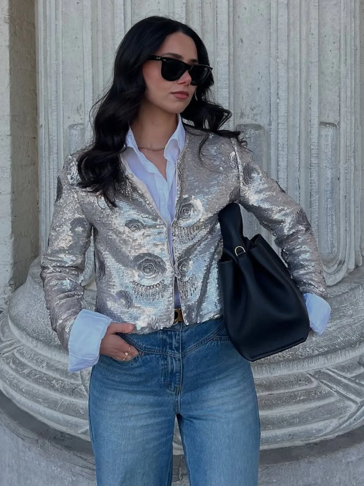 Embellished Sequined Short Coat sold by Rich Radi Q's product image thumbnail 2