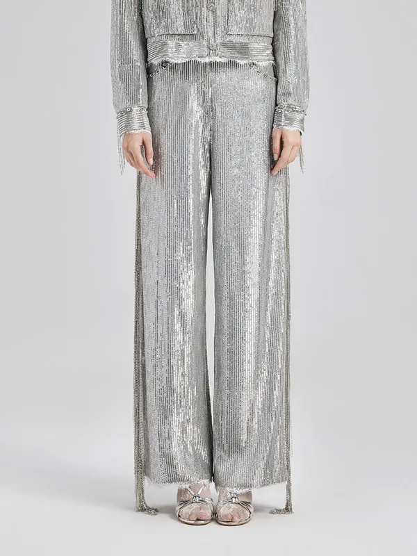 Sequin Lace Tassel Beaded Pants sold by Rich Radi Q's