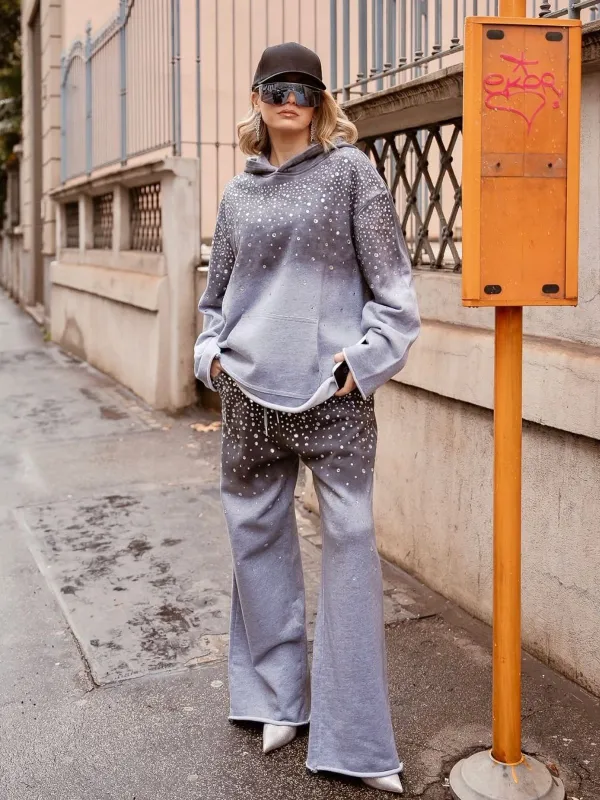 Gradient Starry Beaded Hoodie - Star Queen made by Rich Radi Q's