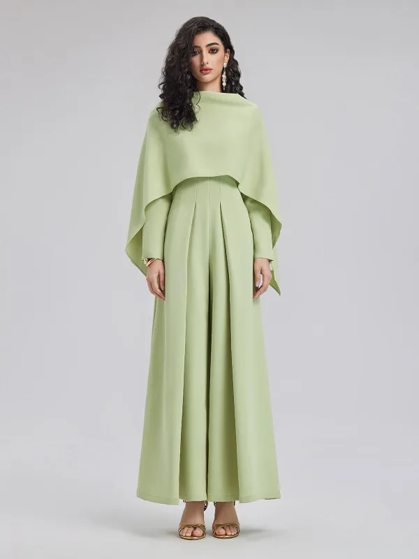 Cape-Style Jumpsuit with Wide Legs sold by Rich Radi Q's
