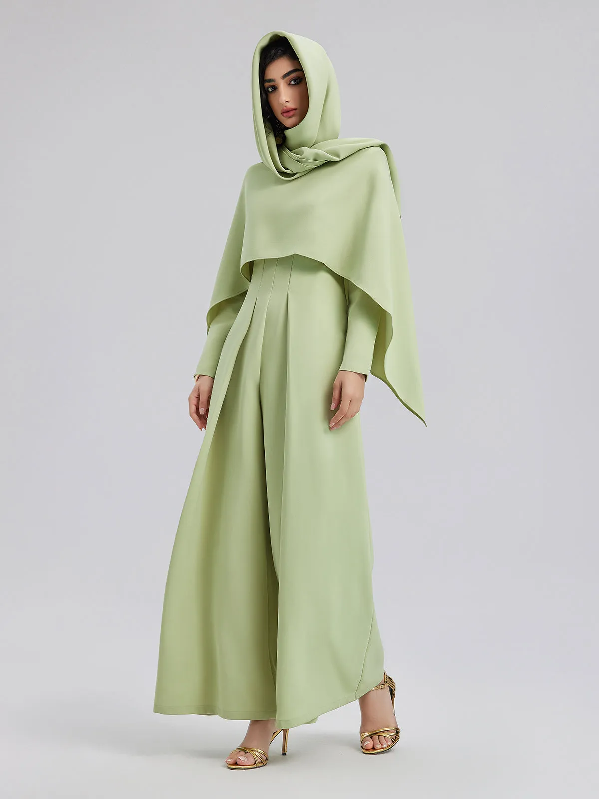 Cape-Style Jumpsuit with Wide Legs sold by Rich Radi Q's product image thumbnail 2