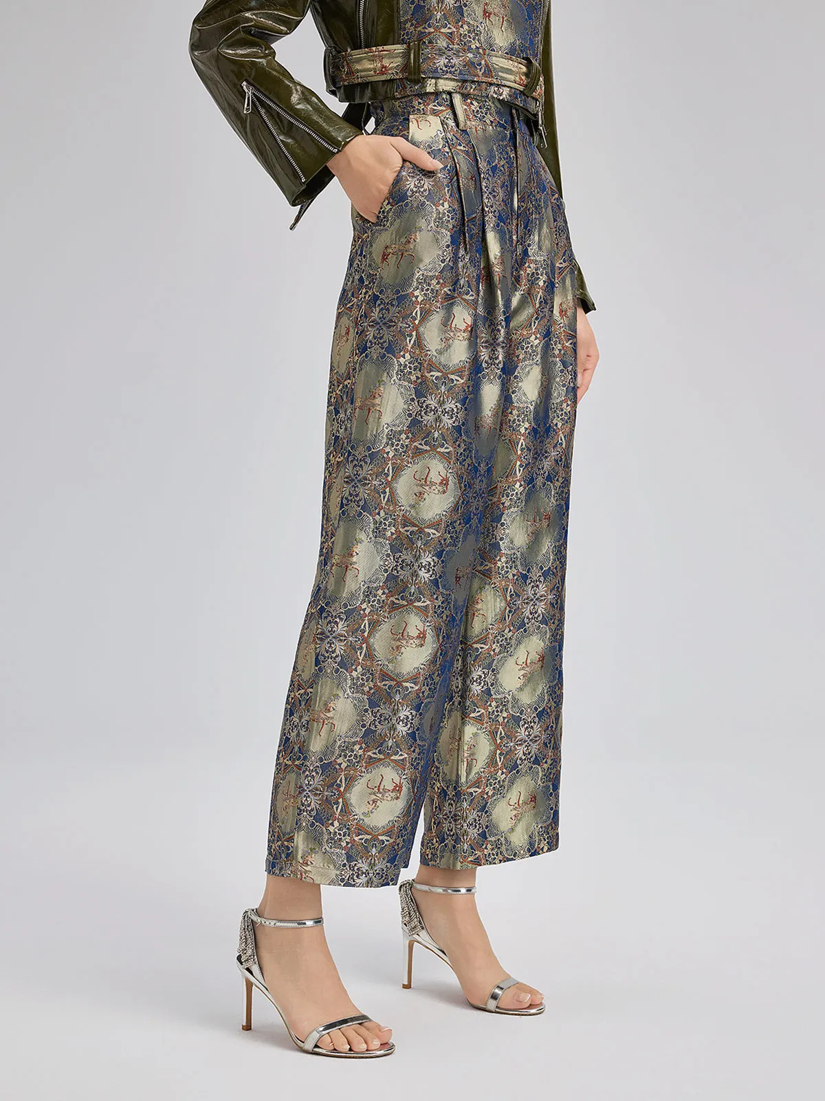 Haute Couture Intricate Jacquard Pants sold by Rich Radi Q's product image thumbnail 3