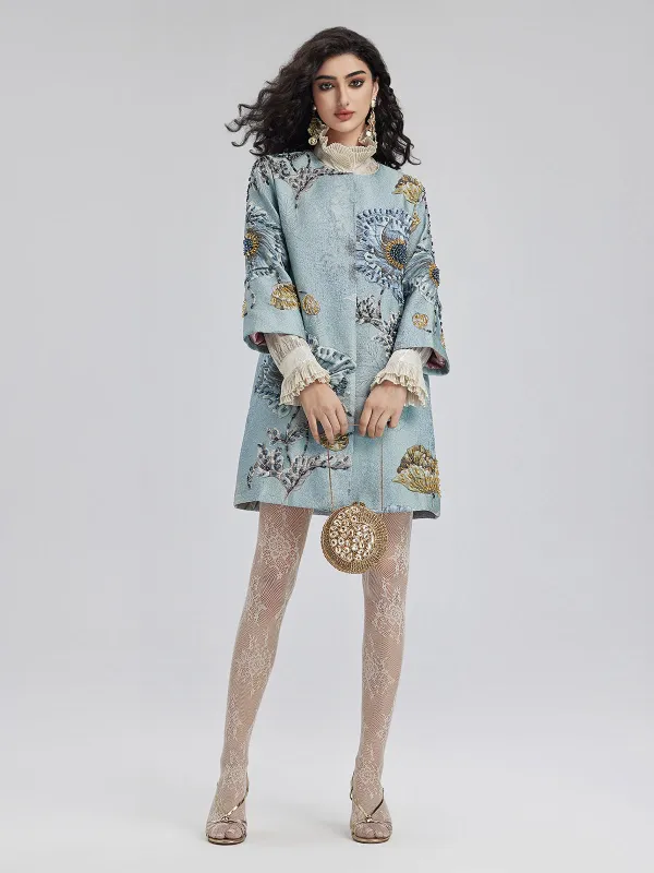 Handcrafted 3D Floral Beaded Jacket sold by Rich Radi Q's