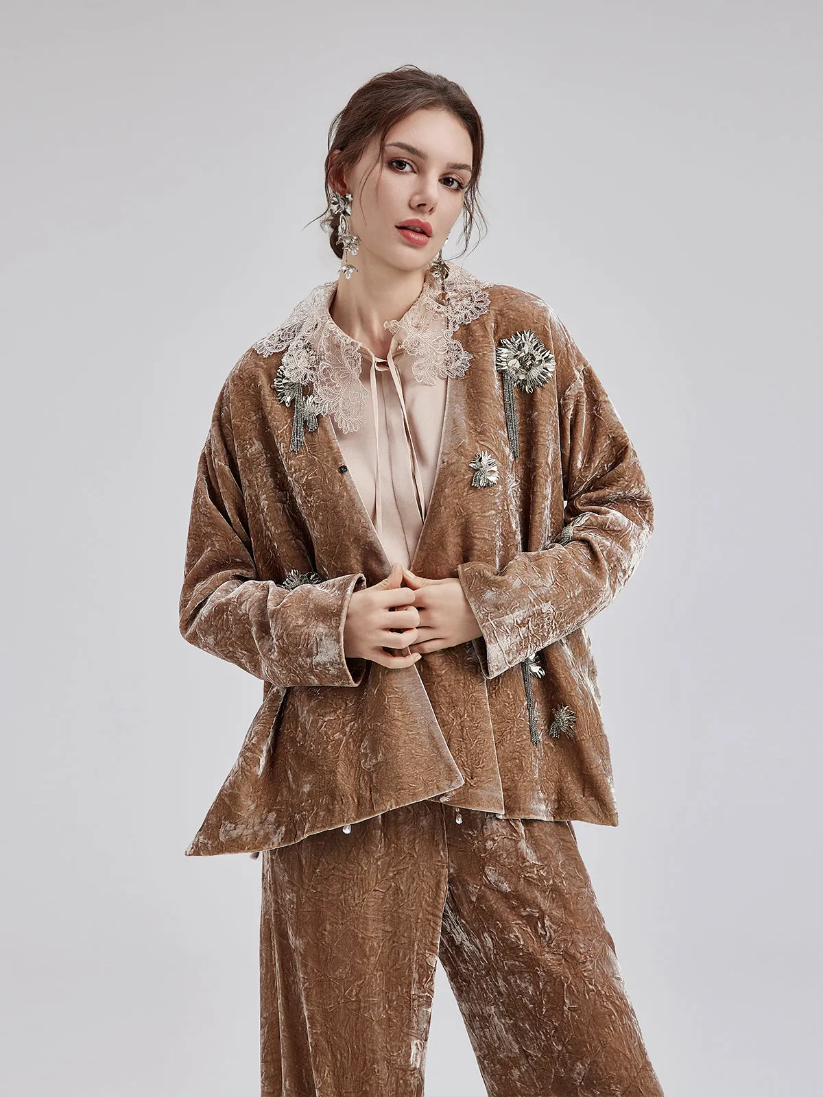 Silk Velvet Tassel Beaded Set sold by Rich Radi Q's product image thumbnail 4