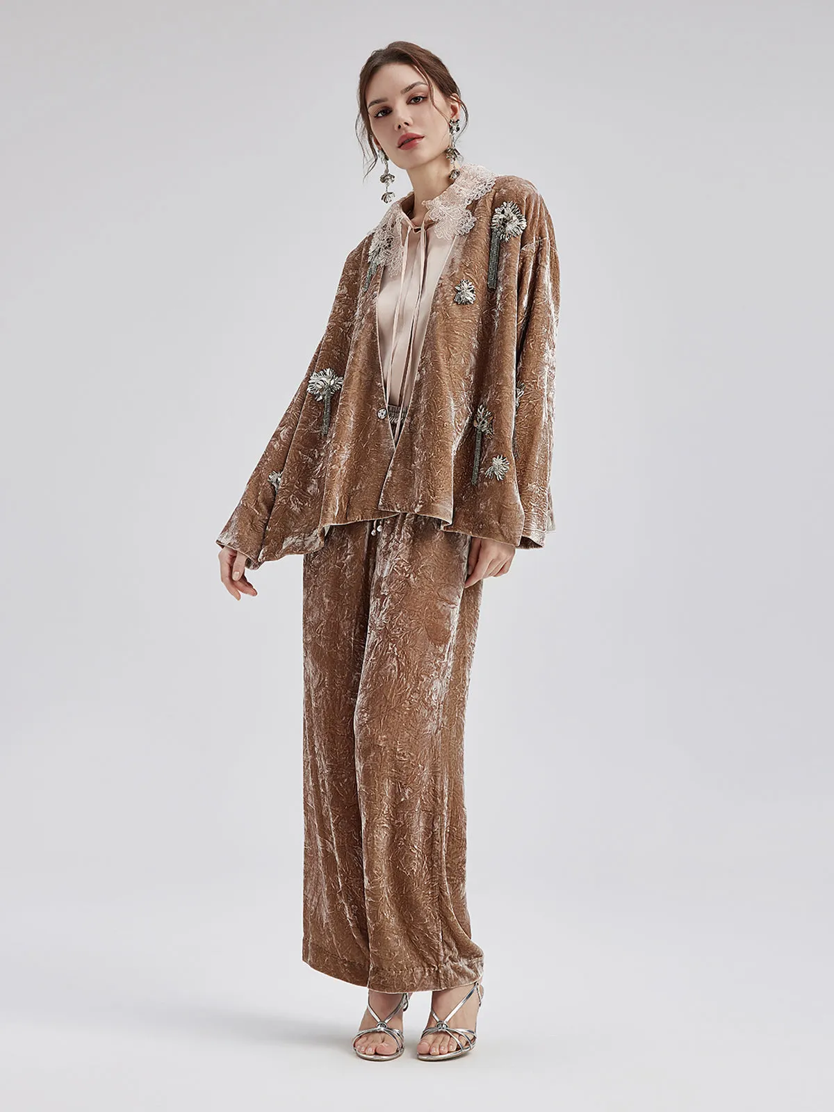 Silk Velvet Tassel Beaded Set sold by Rich Radi Q's product image thumbnail 3