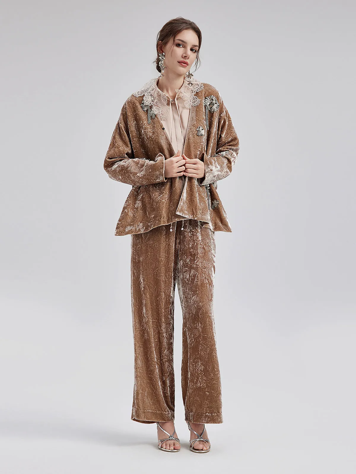 Silk Velvet Tassel Beaded Set sold by Rich Radi Q's product image thumbnail 2