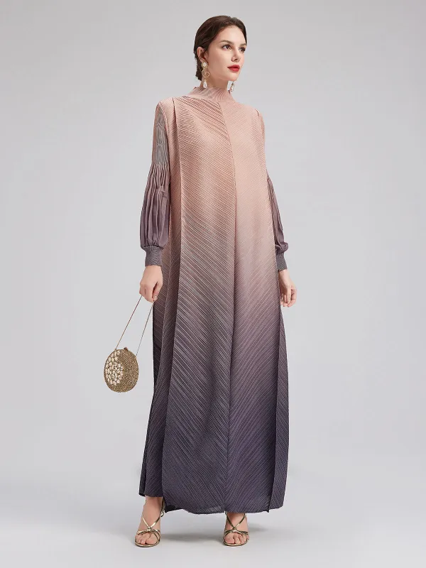 Romantic Gradient Pleated Architectural Dress sold by Rich Radi Q's