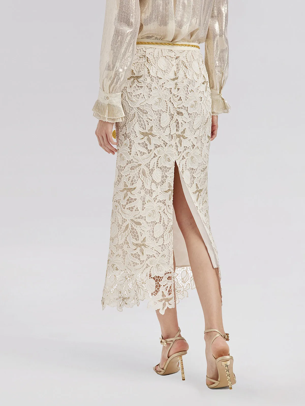 Embroidered Lace Mermaid Skirt sold by Rich Radi Q's product image thumbnail 3