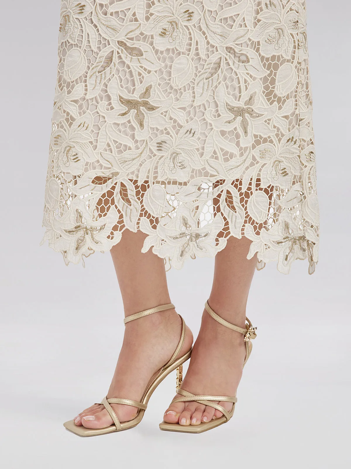 Embroidered Lace Mermaid Skirt sold by Rich Radi Q's product image thumbnail 4