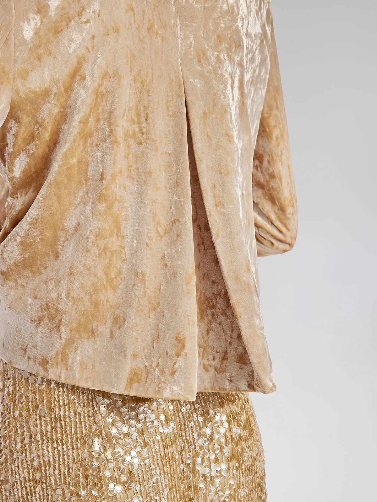 Velvet Lace Trim Short Jacket sold by Rich Radi Q's product image thumbnail 4