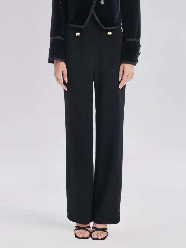 Retro Double-Breasted Straight Pants made by Rich Radi Q's