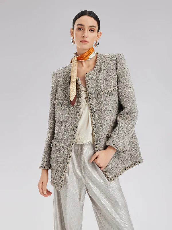 Chic French Tweed Jacket sold by Rich Radi Q's