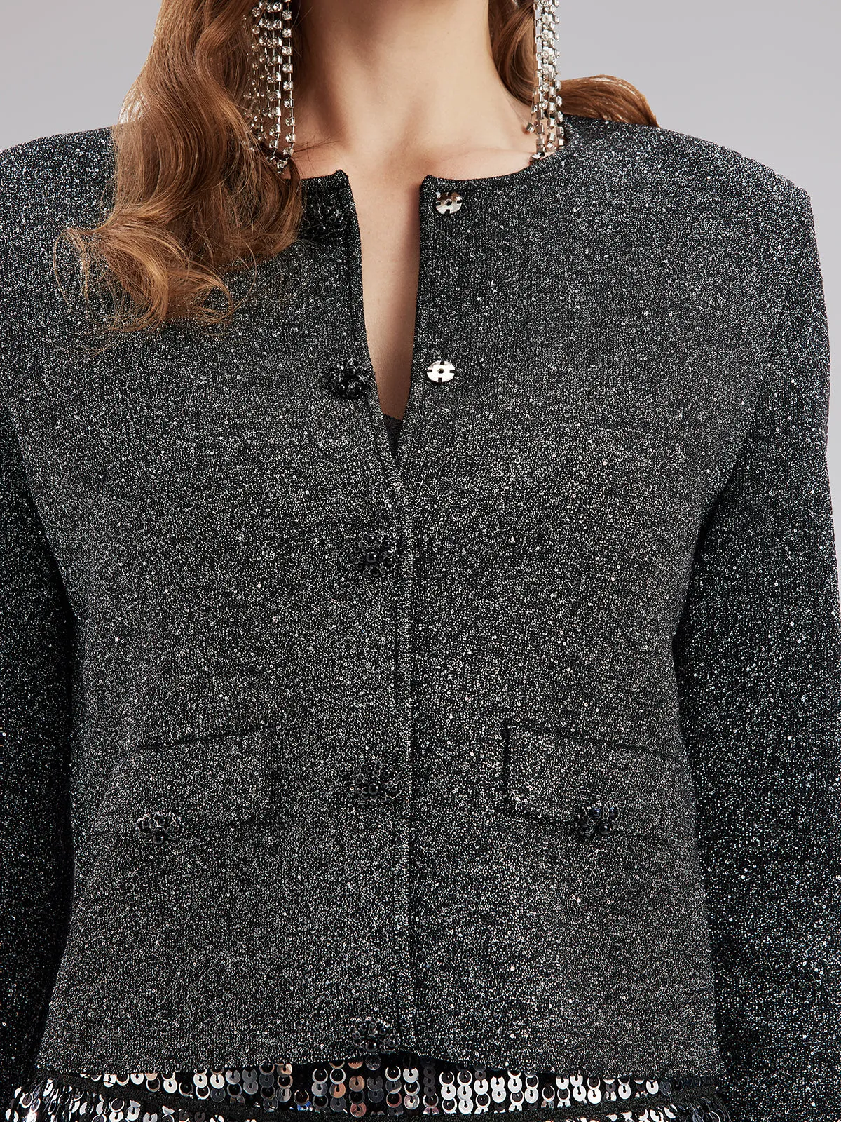 Luxurious Removable Feather Wool Knit Jacket sold by Rich Radi Q's product image thumbnail 2