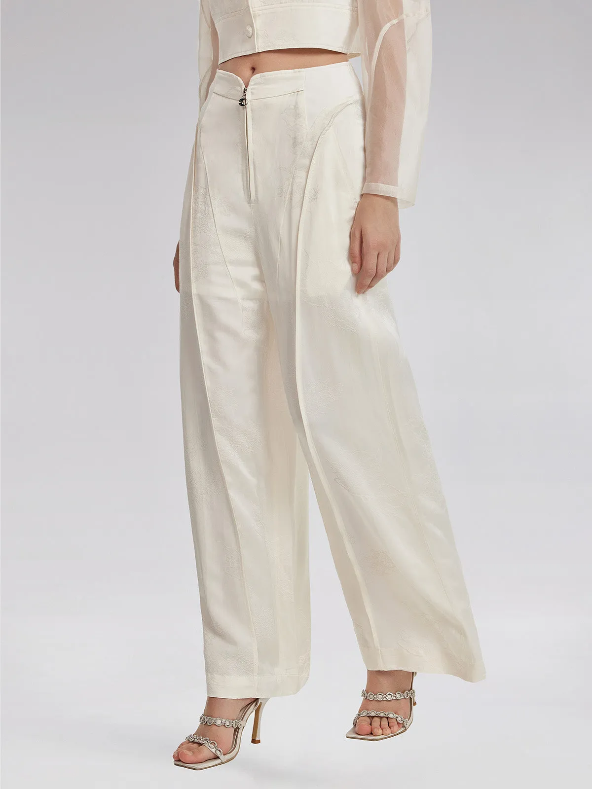 Silk Jacquard Satin Cargo Pants sold by Rich Radi Q's product image thumbnail 4