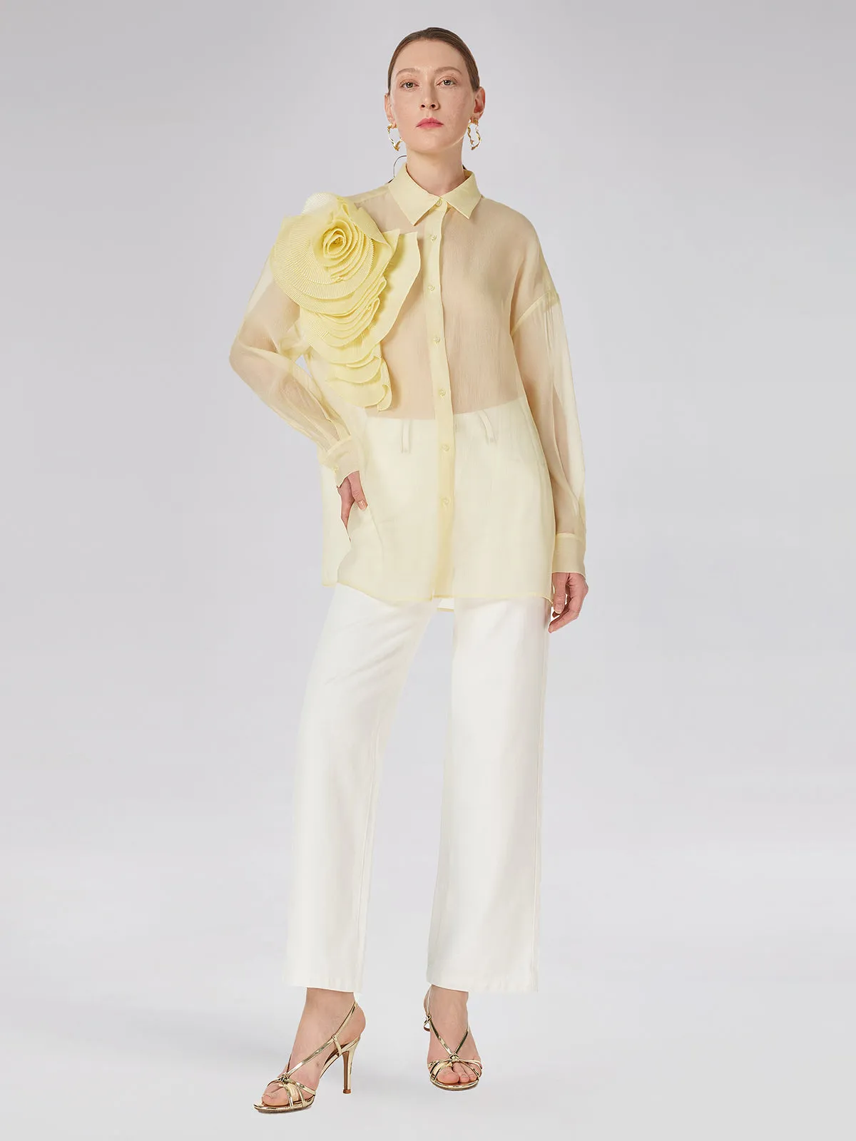 Transparent Three-dimensional Floral Shirt sold by Rich Radi Q's product image thumbnail 2