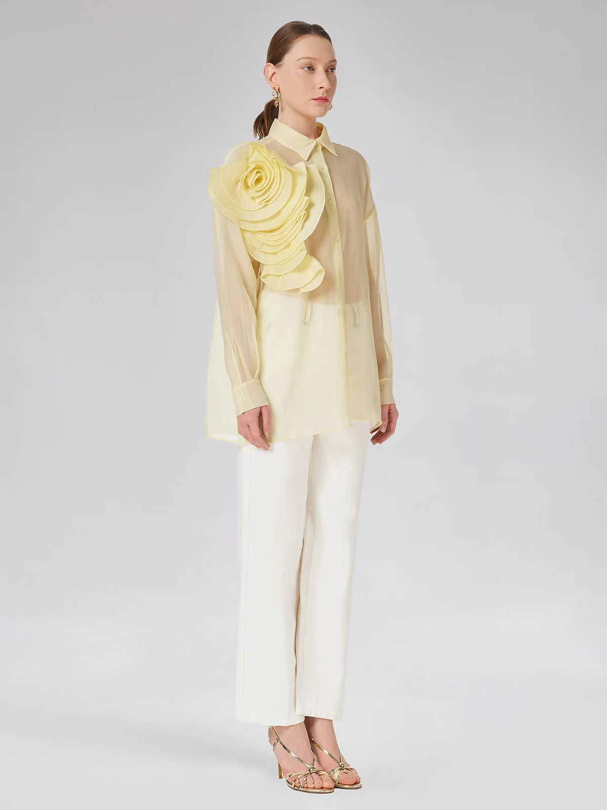 Transparent Three-dimensional Floral Shirt sold by Rich Radi Q's product image thumbnail 3