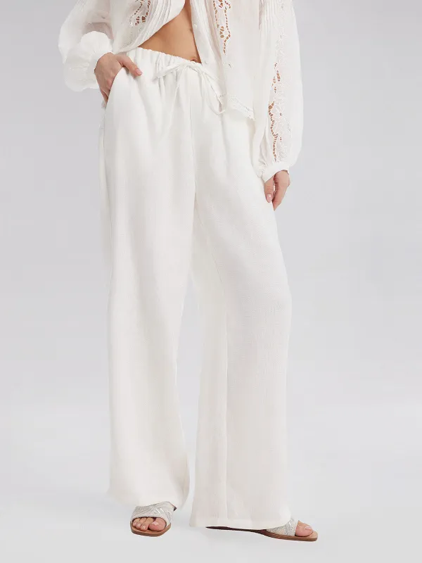 Adjustable Linen Straight Pants sold by Rich Radi Q's