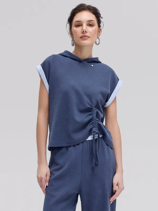 Long-staple cotton Knitted Drawstring Top sold by Rich Radi Q's