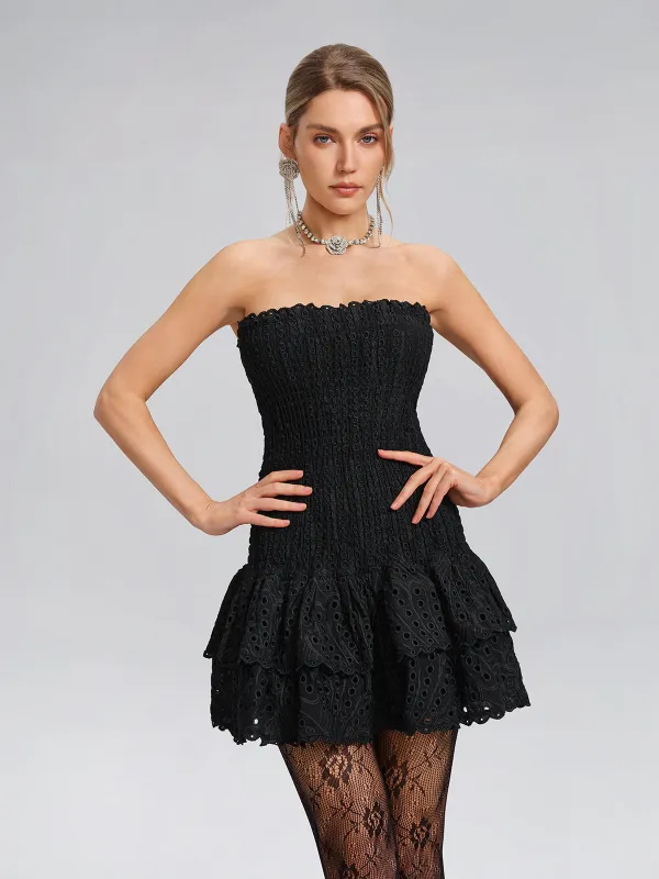 Cutout Strapless High-Stretch Cotton Dress sold by Rich Radi Q's