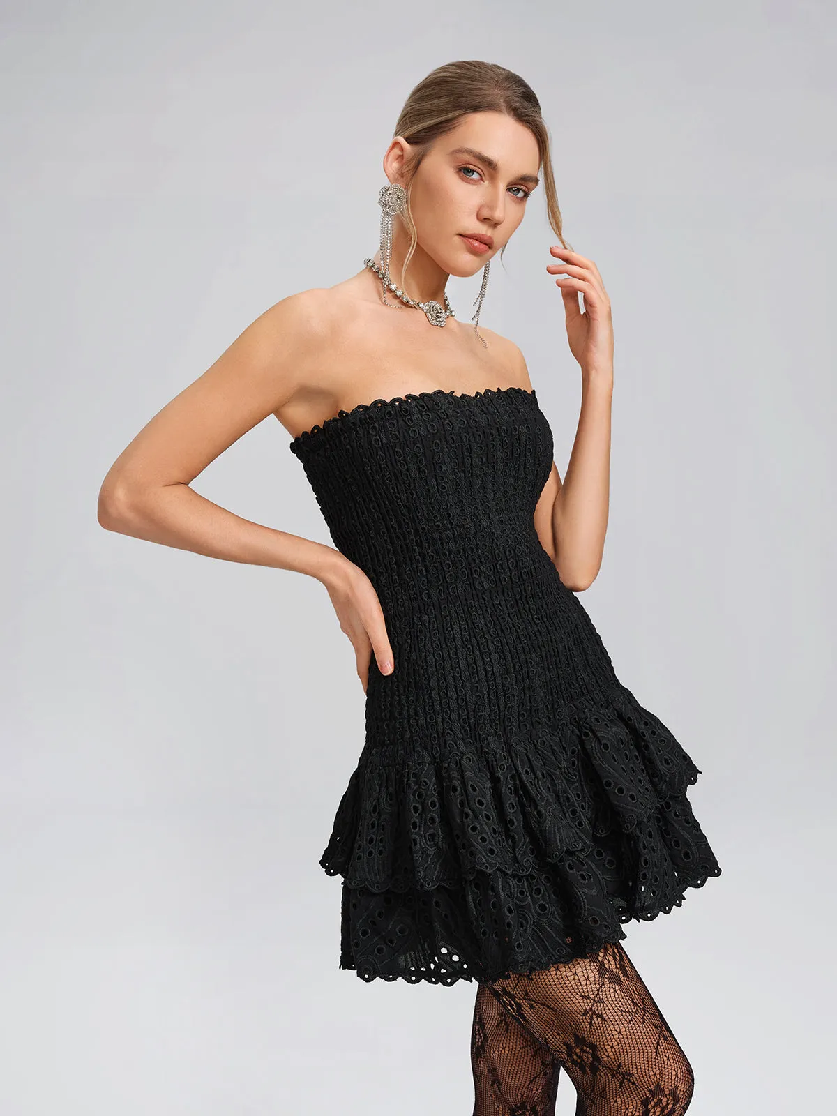Cutout Strapless High-Stretch Cotton Dress sold by Rich Radi Q's product image thumbnail 4